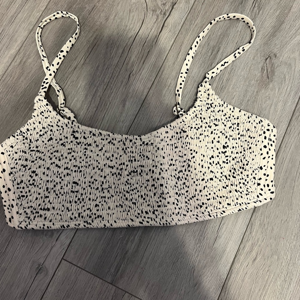 Xhilaration Black and White Bikini Top